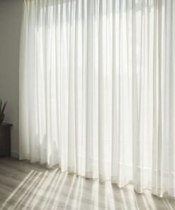 IHF Sheer Voile Curtains Ivory – Extra Wide & Extra Long Seamless Grommet Panels, Lightweight Polyester Window Drapes