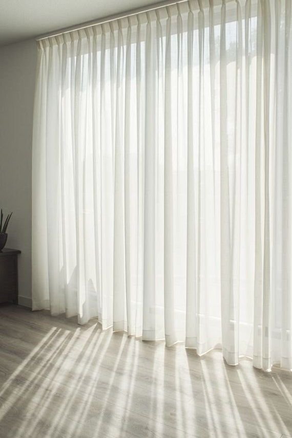 IHF Sheer Voile Curtains Ivory – Extra Wide & Extra Long Seamless Grommet Panels, Lightweight Polyester Window Drapes