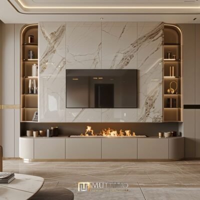 custom tv unit dubai living room