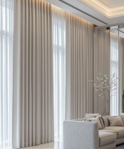 Smart curtain with curtain sheer design