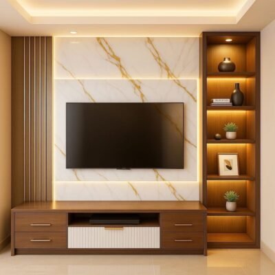 tv in cabinet modern design