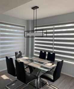 modern zebra blind window design