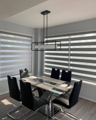 modern zebra blind window design