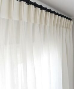 Alternative view of IHF Sheer Voile Curtains Ivory – Extra Wide & Extra Long Seamless Grommet Panels, Lightweight Polyester Window Drapes