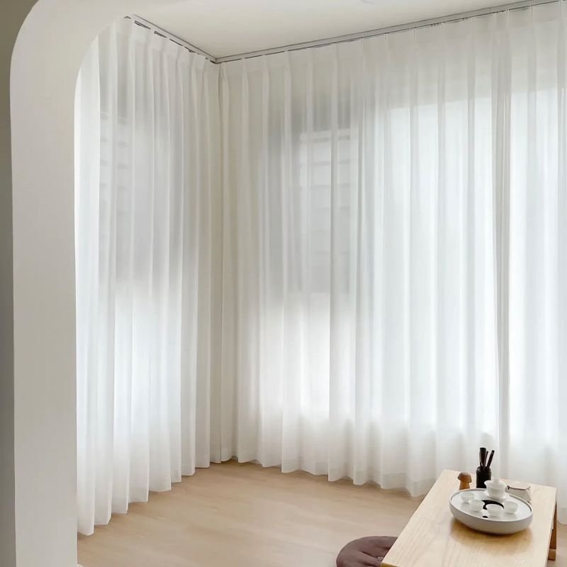 IHF Sheer Voile Curtains Ivory – Extra Wide & Extra Long Seamless Grommet Panels, Lightweight Polyester Window Drapes - Image 5