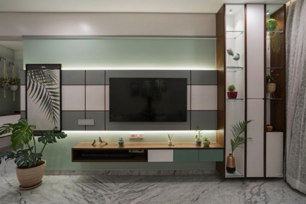 Modern Living Room TV Wall Design